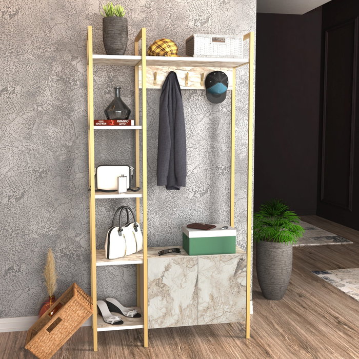 Hanah Home Doga - Ephesus, Blanco y Oro
